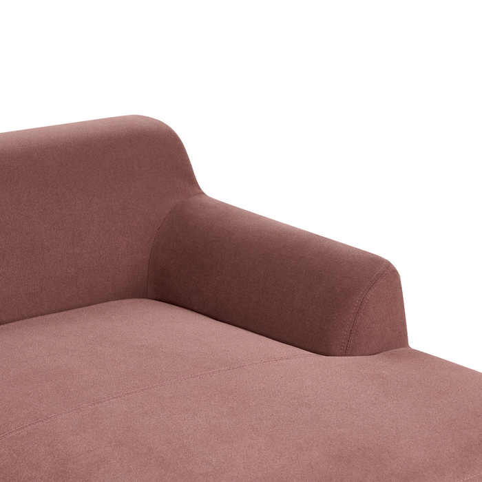 Beliani - SOSJO - Hoekbank - Bordeaux - Linkszijdig - Polyester