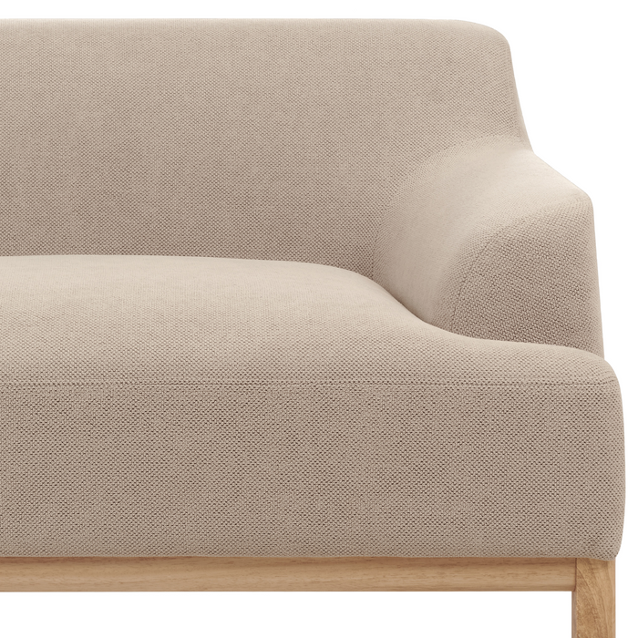 Beliani - SOSJO - Hoekbank - Taupe - Rechtszijdig - Polyester