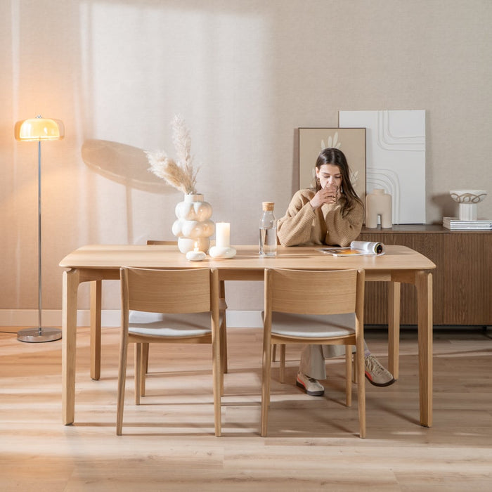 Bronx71 Scandinavische eettafel Cala naturel eiken 180 x 90 cm