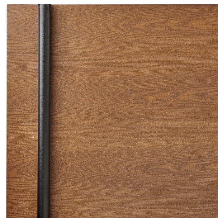 Beliani-LIBERMONT-Tweepersoonsbed-Donkerbruin-160 x 200 cm-MDF