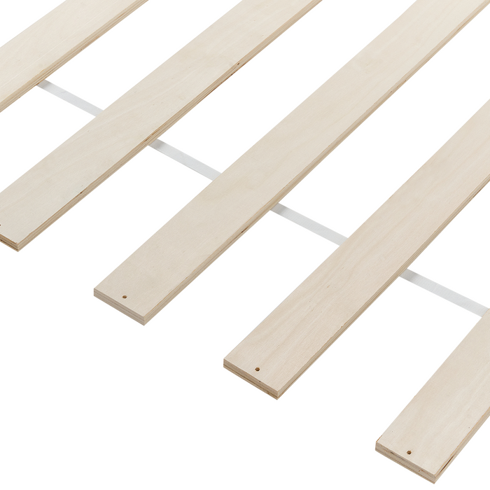 Beliani - BONNAC - Eenpersoonsbed - Grijs - 90 x 200 cm - Dennenhout