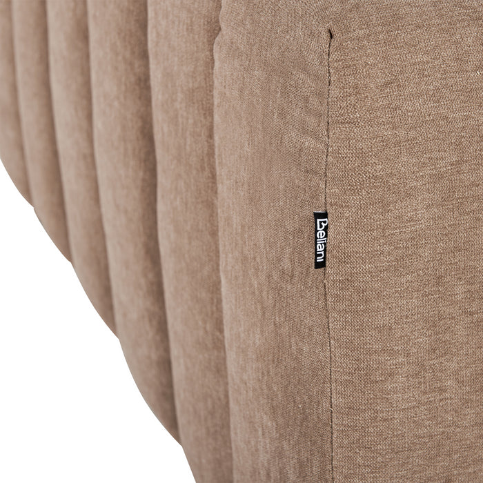 Beliani-LANNILS-Chaise longue-Lichtbruin-Linkszijdig-Polyester