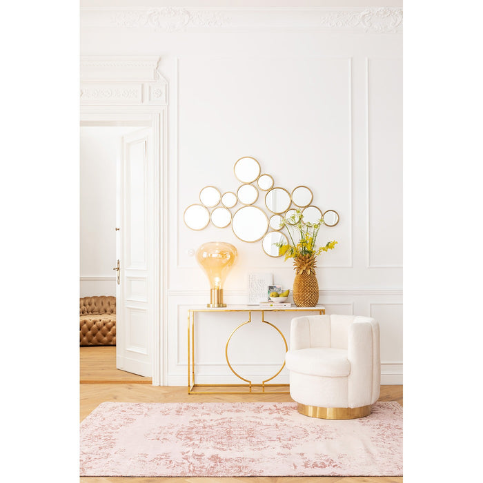 Kare Design Miami Loft console wit en goud 120x35cm