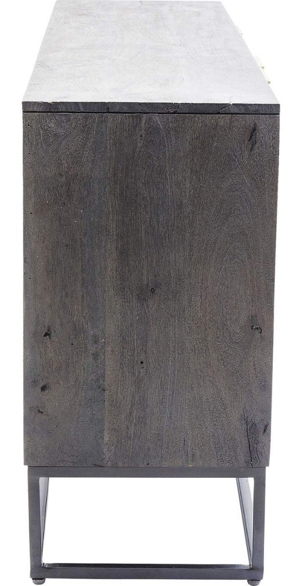 Kare Design Circulo Dressoir - B160 X D40 X H80 Cm - Hout - Zwart