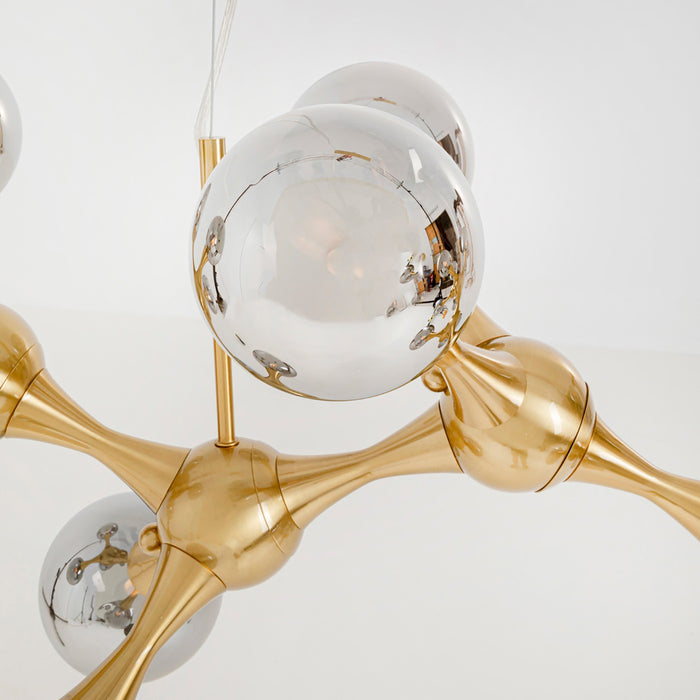 Hanglamp Atomic Balls 14 goud Kare Design