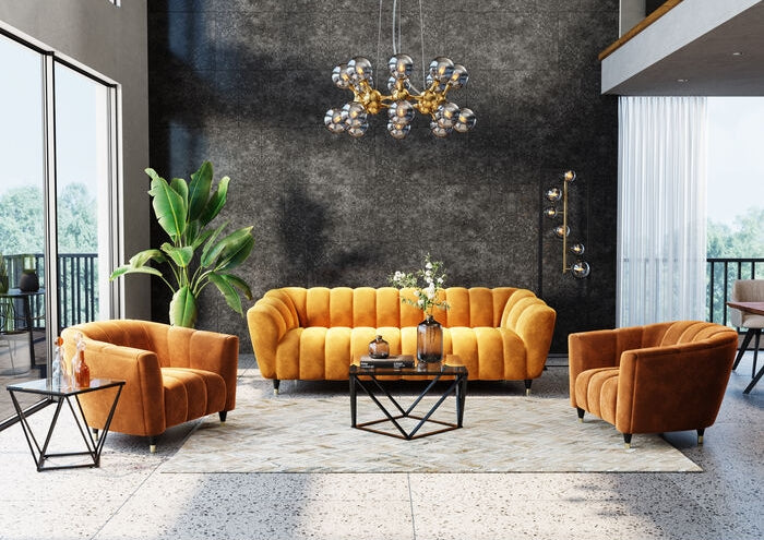 Kare Design Atomic Balls Hanglamp - Messing|Rookglas