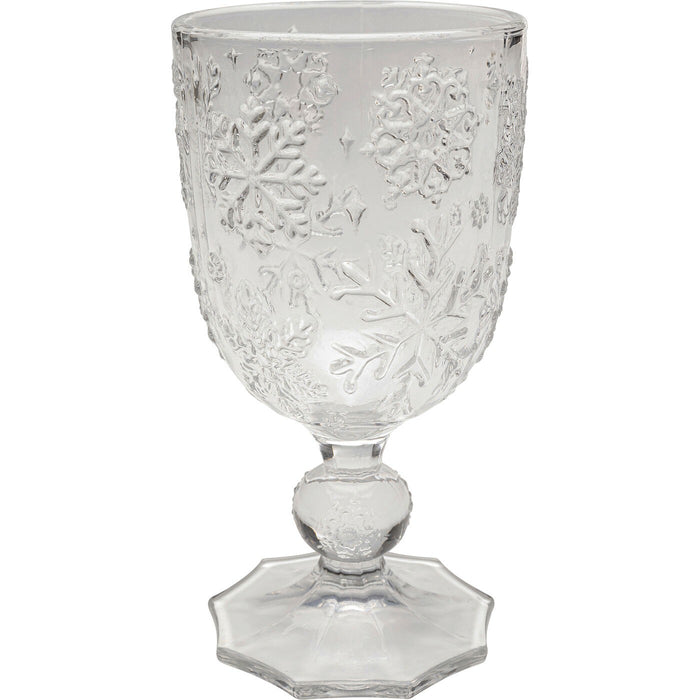 Kare Design Ice Flowers wijinglazen - transparant - 6st
