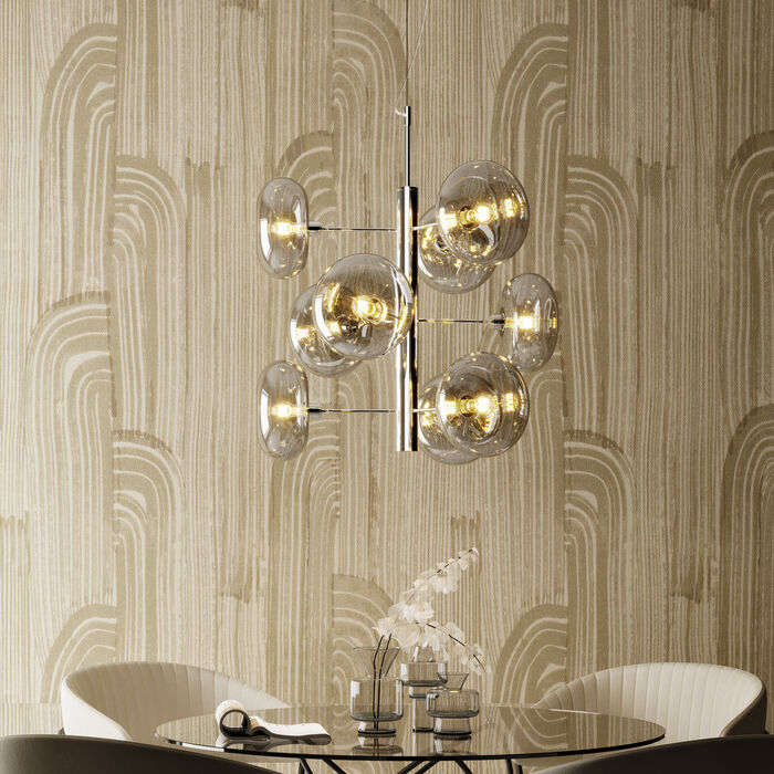 Kare Design Headlight Hanglamp 9-Lichts - Chroom