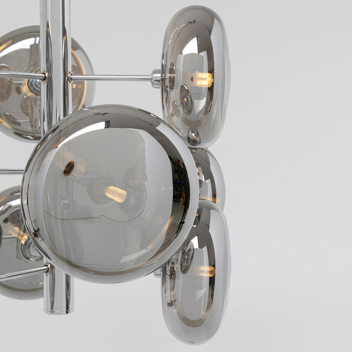 Kare Design Headlight Hanglamp 9-Lichts - Chroom