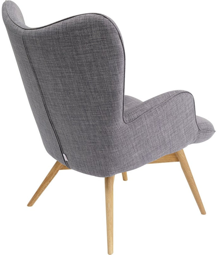 Kare Design Vicky Fauteuil - Stof Grijs