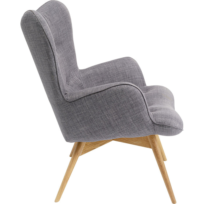 Kare Design Vicky Fauteuil - Stof Grijs