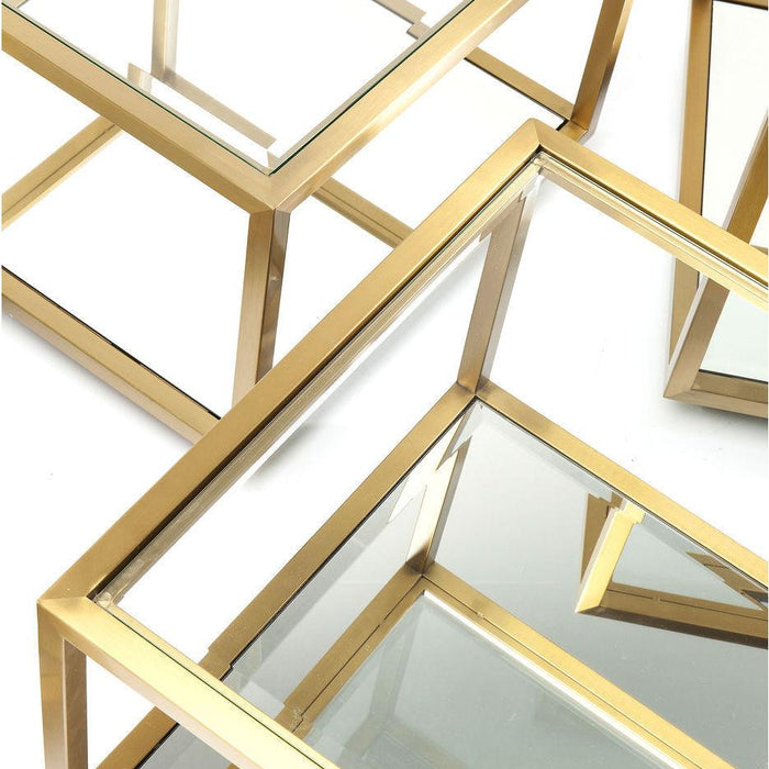 Kare Design Salontafel Luigi - Set Van 4 - Goud