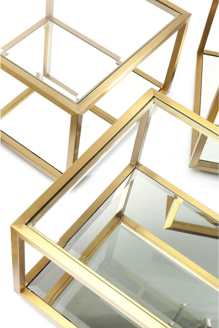 Kare Design Salontafel Luigi - Set Van 4 - Goud