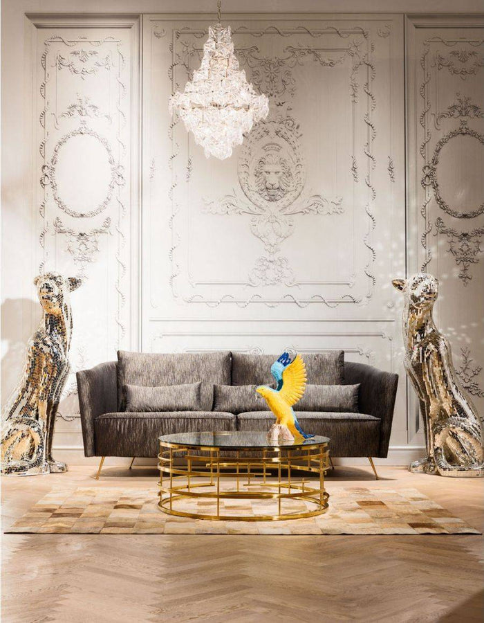 Kare Design Jupiter Salontafel - Glas|Goudkleurig Metaal