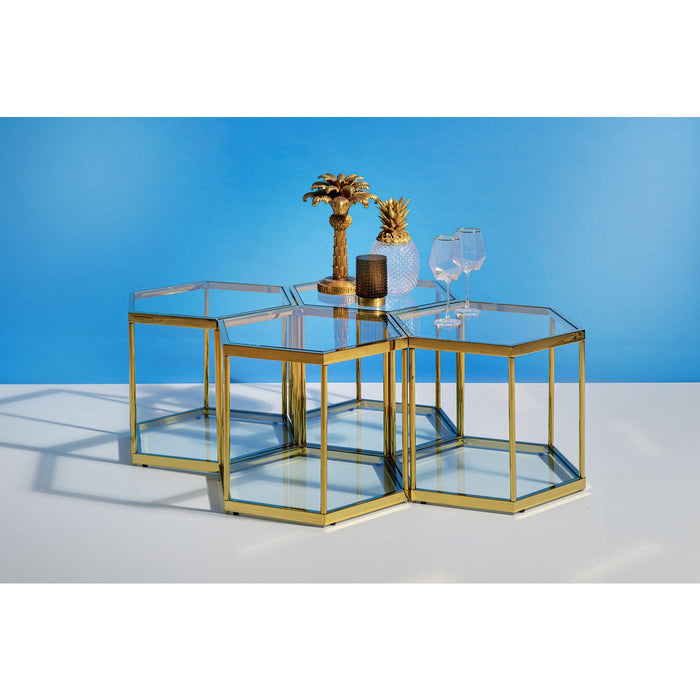 Salontafel Comb 45cm goud Kare Design