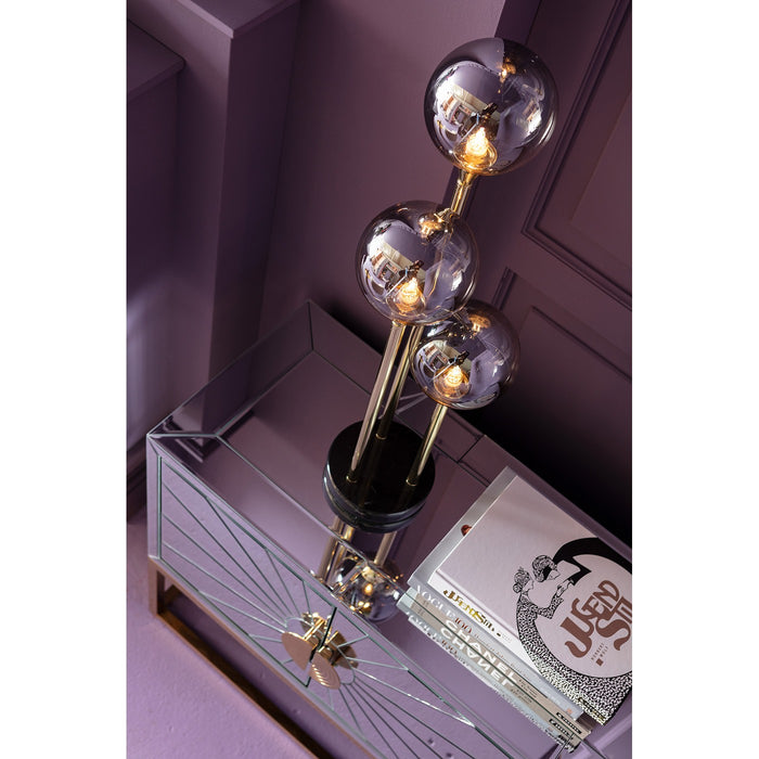 Kare Design Al Capone Tre Tafellamp - Goudkleurig