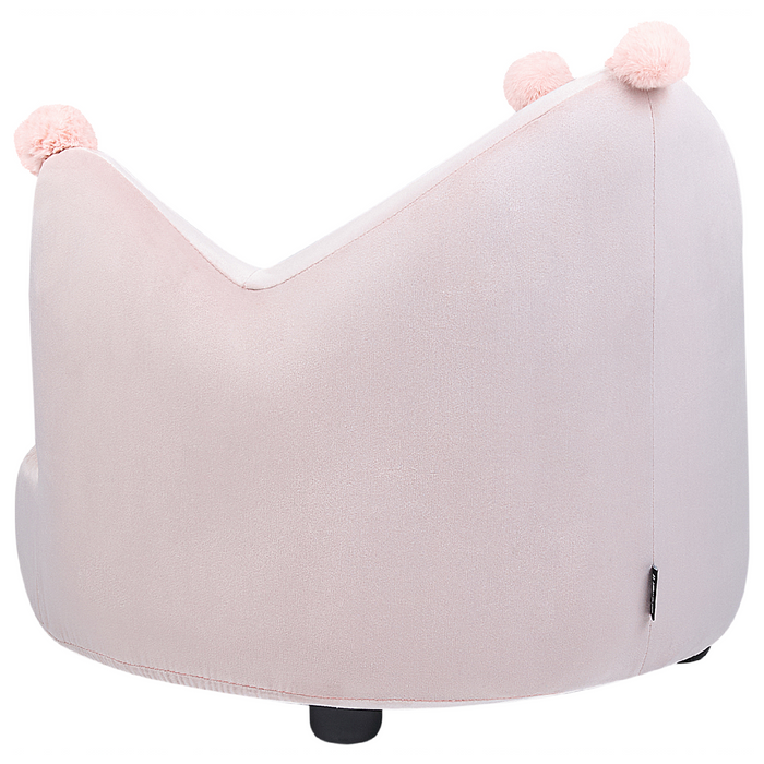 Beliani - VEGA - Kinderstoel - Roze - Fluweel