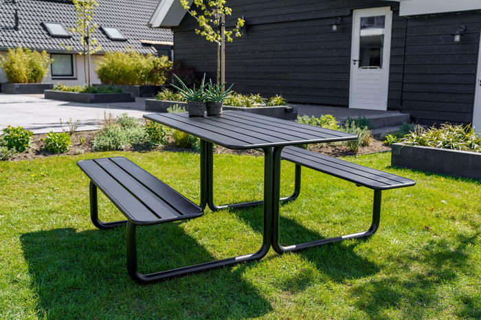 Metalen picknicktafel Max zwart