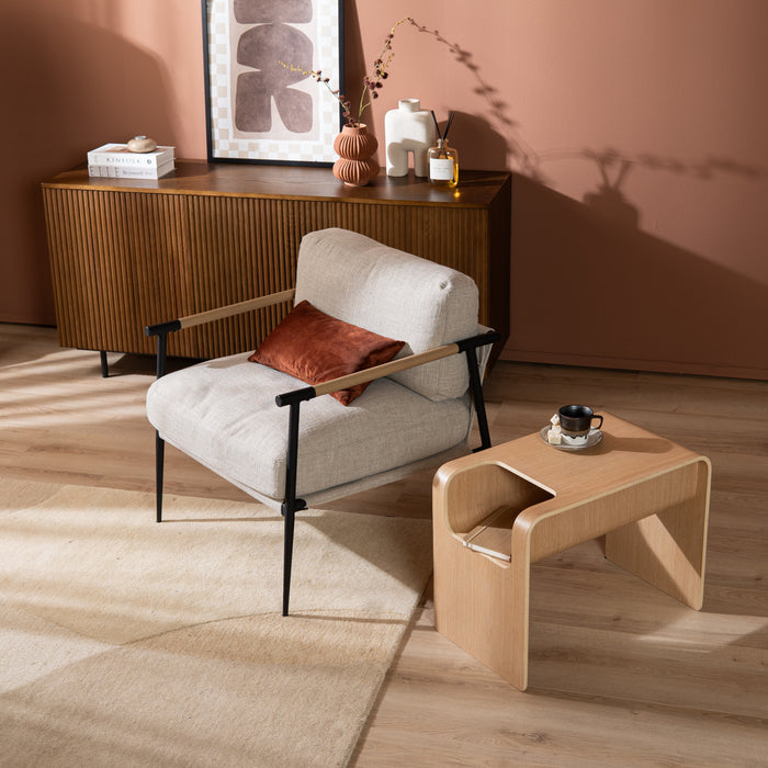 Bronx71 Scandinavische bijzettafel|salontafel Isla 60x35x45 naturel