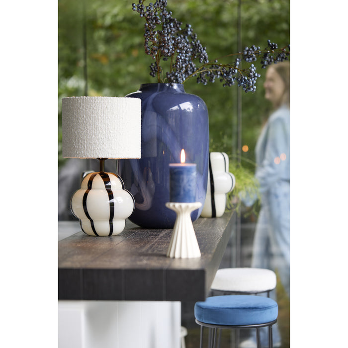 Light & Living Light&living Vaas Ø34x50 cm KOBALA glas blauw-crème