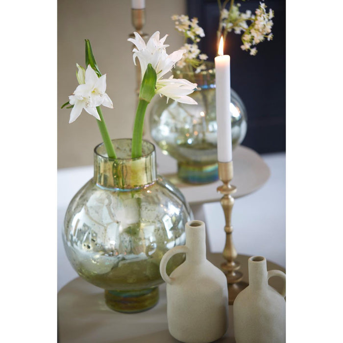 Light & Living Light&living Vaas Ø31x38 cm DUSIT glas steenslag groen