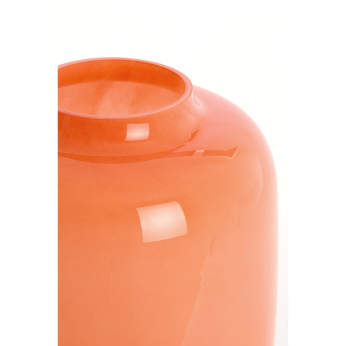 Light & Living Light&living Vaas Ø34x50 cm KOBALA glas oranje