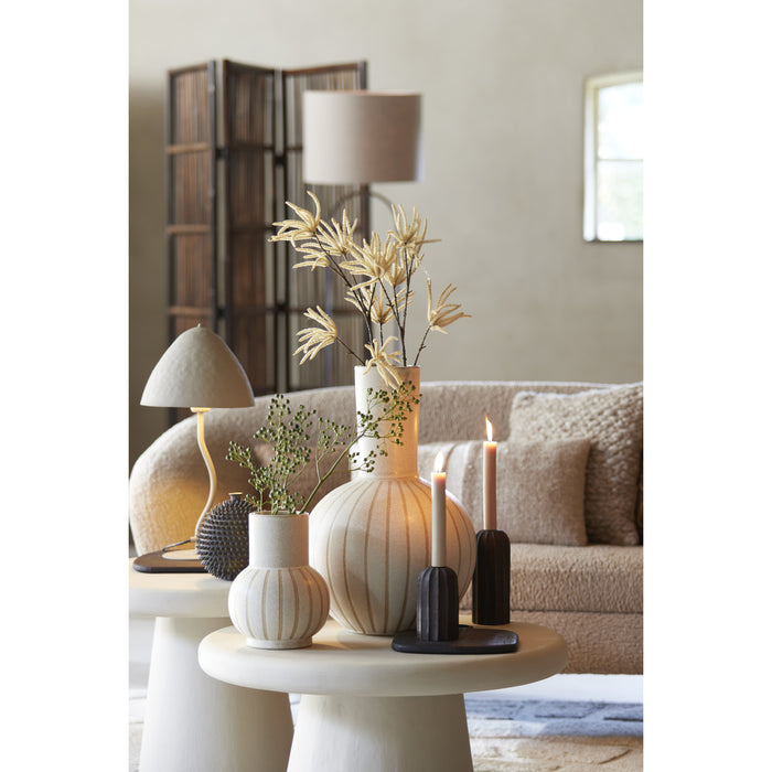 Light&living Vaas deco Ø34x52 cm ULLOA keramiek mat zand+bruin