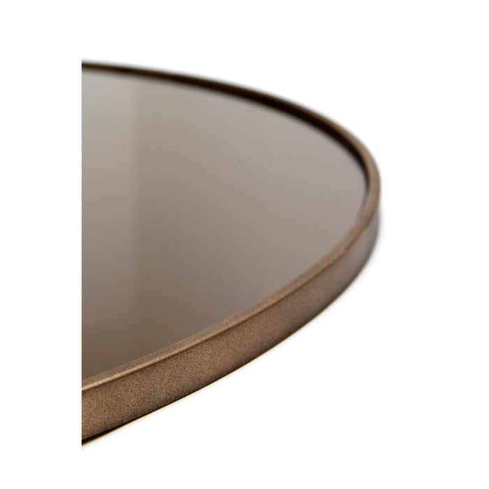 Light&living Spiegel Ø116 cm ESPEJO glas licht bruin+bruin