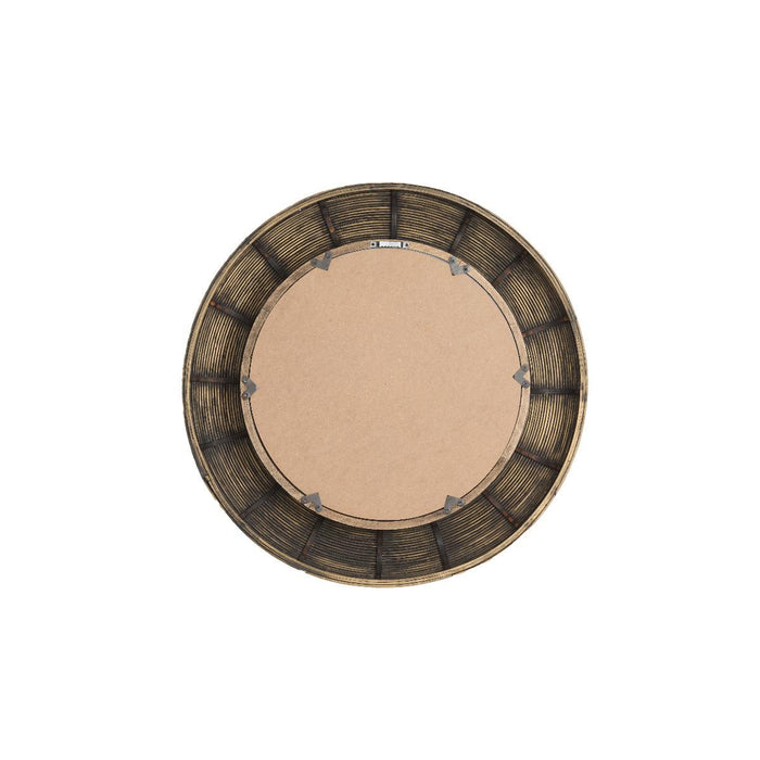 Light & Living Light&living Spiegel Ø71x4,5 cm PIEDRE rotan bruin