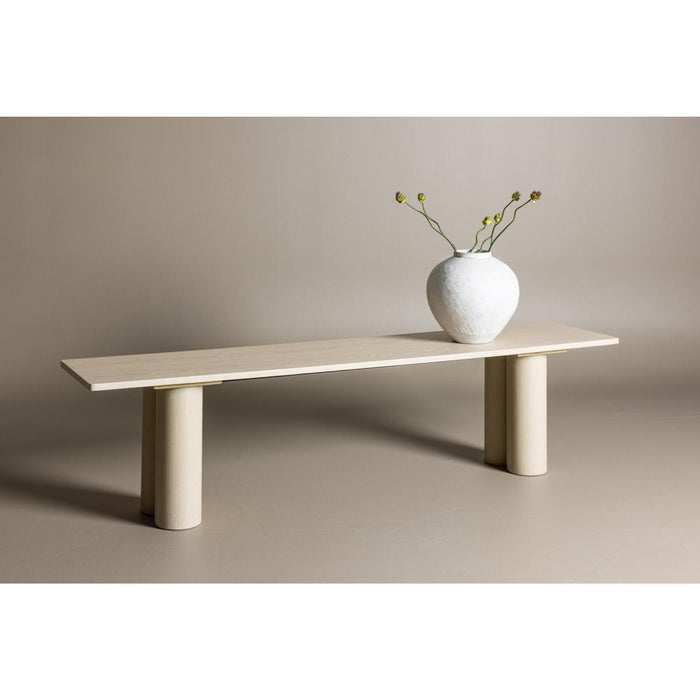 Svea - Rova eetkamerbank - 180 cm - whitewash