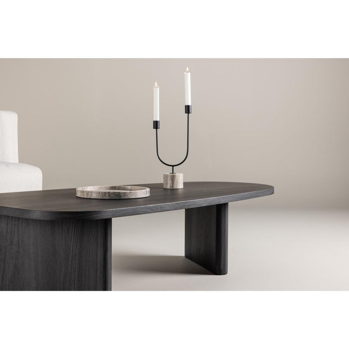 Svea - Vincenzo organische salontafel - 65 x 130 cm - zwart