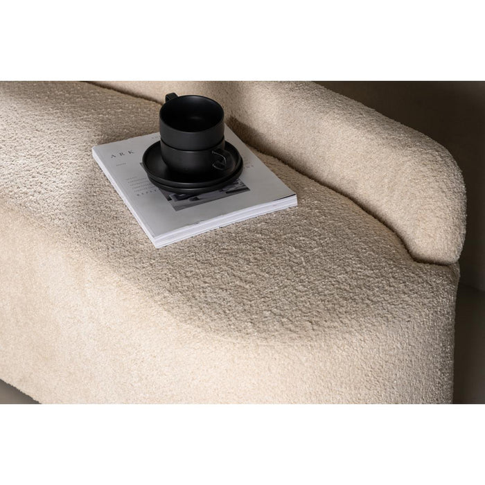 Svea - Chiara eetkamerbank - boucle - 160 cm - wit