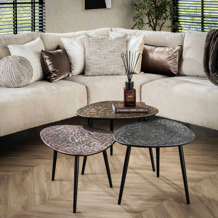 Fraaai Jamal organische salontafels - set van 3