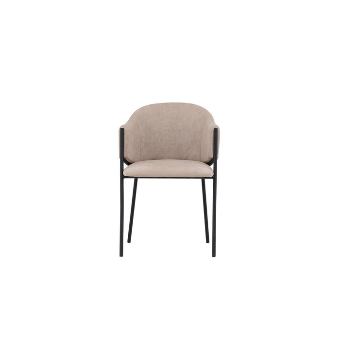 Svea - Eveline eetkamerstoel - velvet - beige