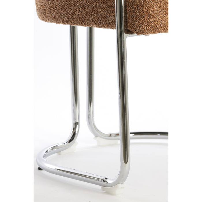 Light&living Eetkamerstoel 56x52x72 cm ADANTE karamel+chroom