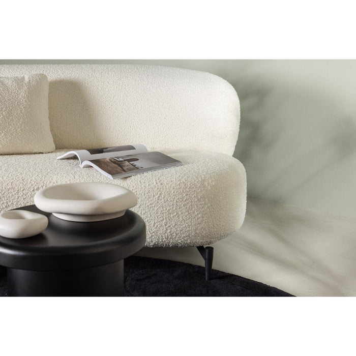 Svea - Daniele organische 3-zits bank - 224 cm - boucle - wit