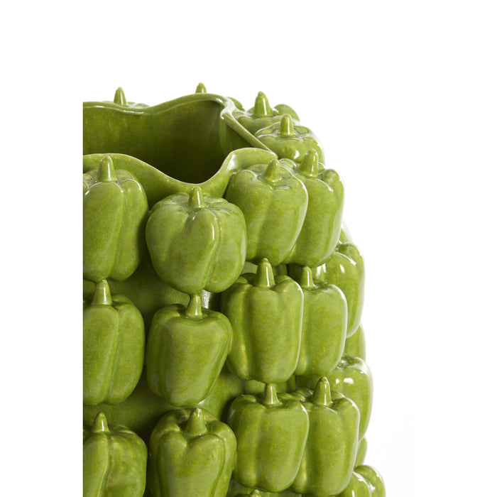 Light&living Vaas deco 35x33x47 cm BELLPEPPER keramiek glanzend groen