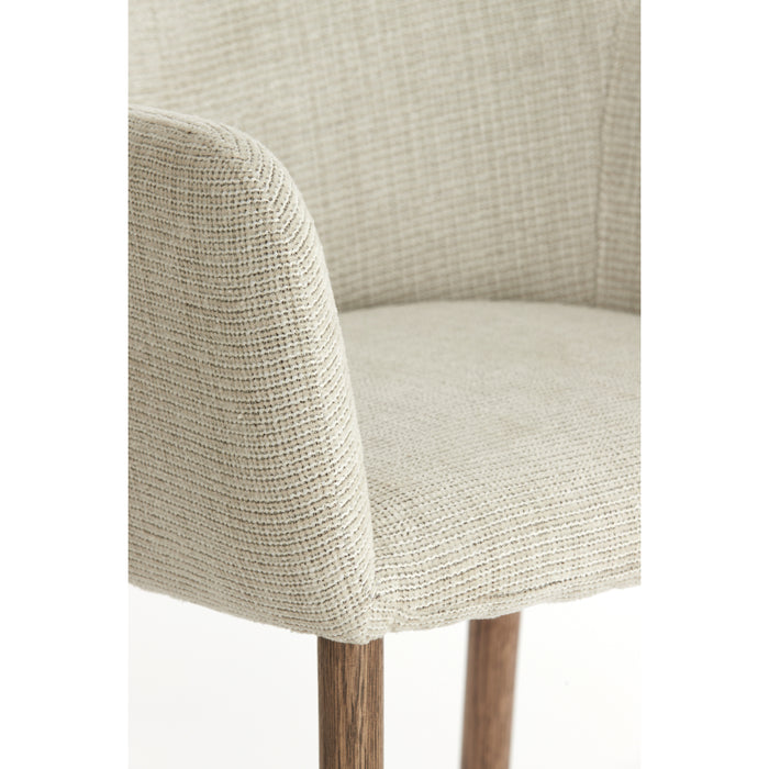 Light&living Eetkamerstoel 62,5x56x76,5 cm BLAINE beige+hout donker...