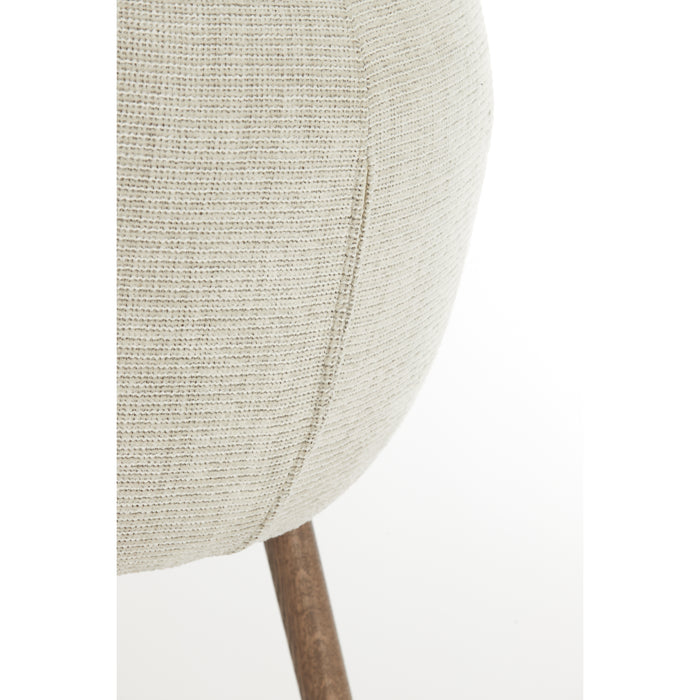 Light&living Eetkamerstoel 62,5x56x76,5 cm BLAINE beige+hout donker...