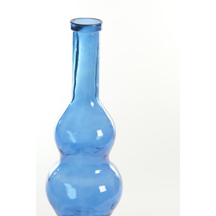 Light & Living Venerio vaas Ø26,5x75 cm - glas blauw