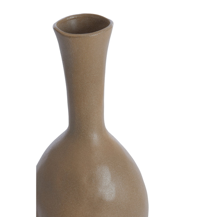 Light & Living Light&living Vaas deco 23x20x62,5 cm NUGINA mat bruin