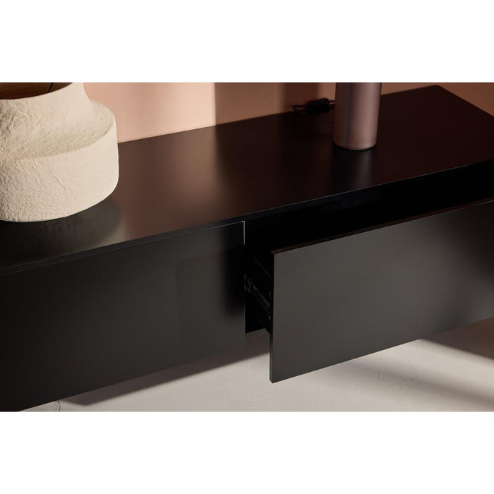 Svea - Santo zwevend TV-meubel - 160 cm - zwart