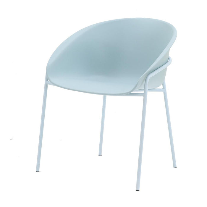 DS4U - Ella kunststof eetkamerstoel - lichtblauw