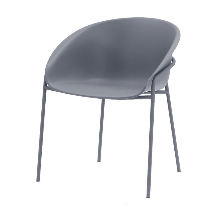 DS4U - Ella kunststof eetkamerstoel - grijs