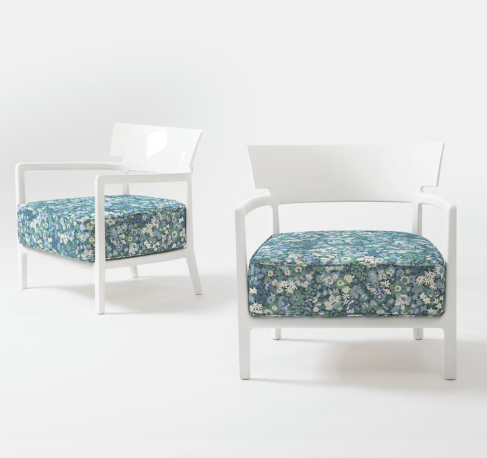 Kartell Cara Mat Liberty Tuinstoel - Floral Blauw