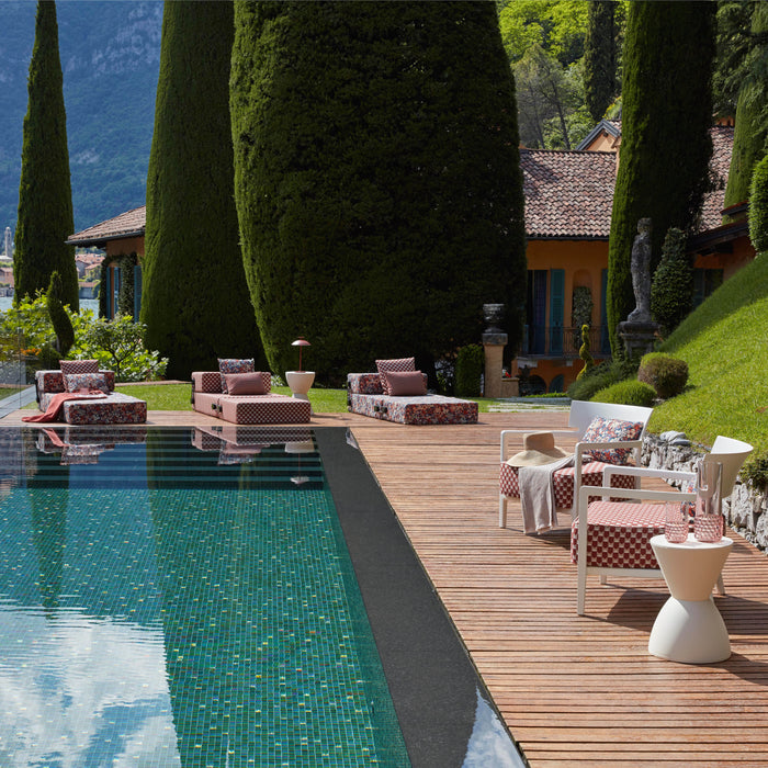 Kartell Trix Ligbed - Floral Rood