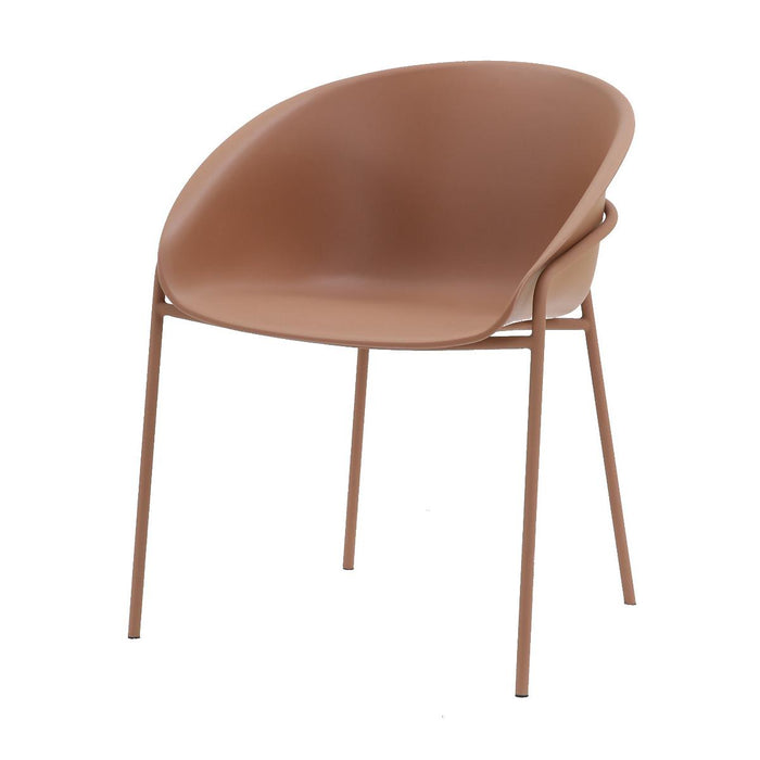 DS4U - Ella kunststof eetkamerstoel - terracotta
