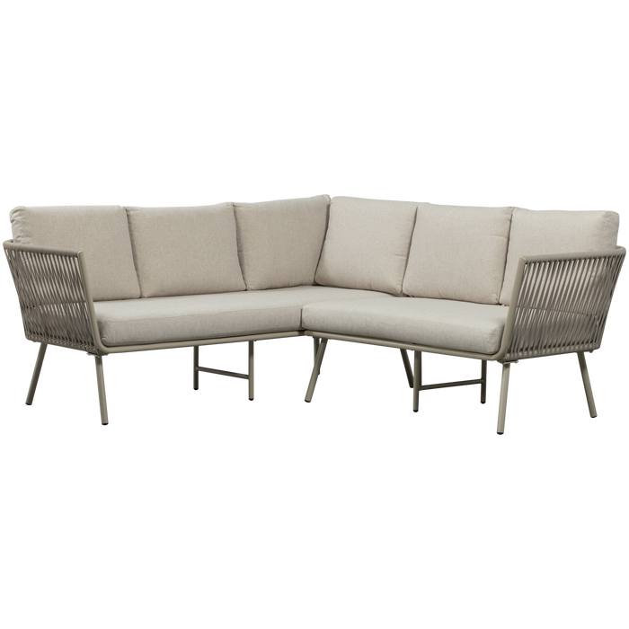 WOOOD Claunk Loungeset - Metaal - Zand|Taupe - 69x180x180