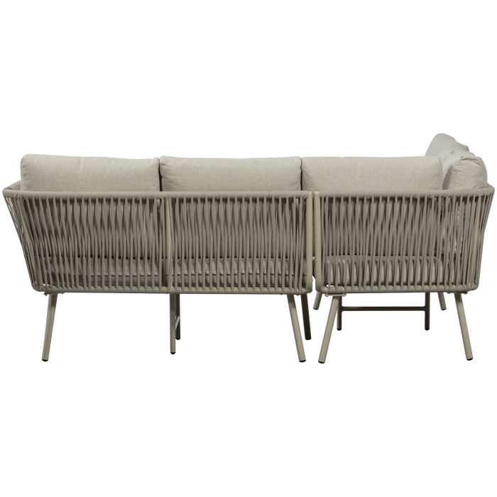 WOOOD Claunk Loungeset - Metaal - Zand|Taupe - 69x180x180