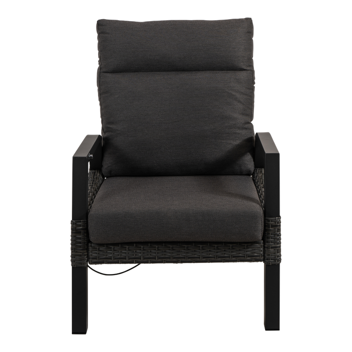 Lesli Living Loungestoel Treviso Forte - zwart